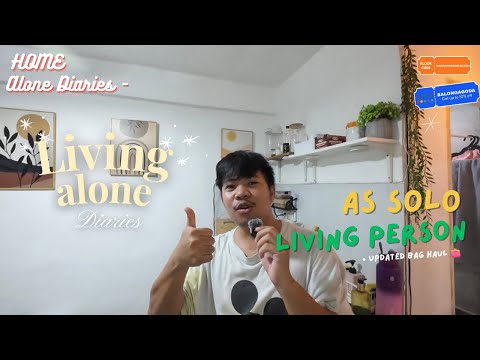 HOME ALONE DIARIES - DAY IN A LIFE OF SOLO LIVING PERSON (TOTE BAG HAUL)