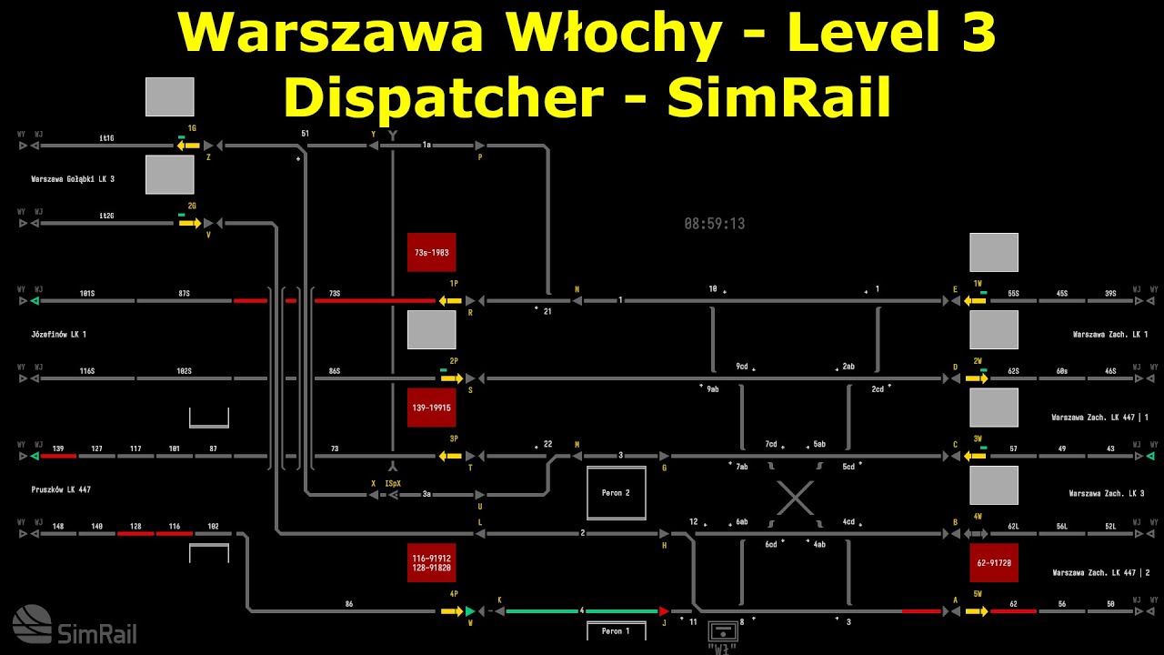 Warszawa Włochy - Level 3 - Dispatcher - SimRail