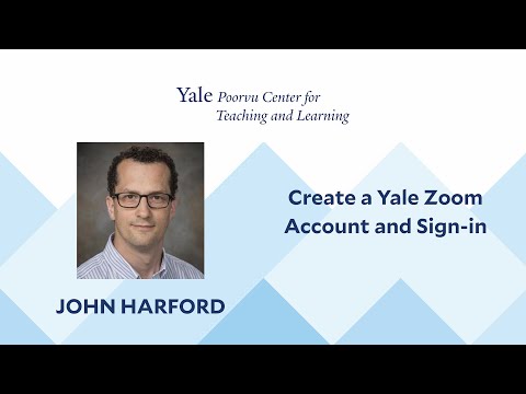 Video Create a Yale Zoom Account and Sign-in - youtube