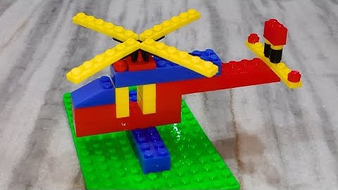 Making a Helicopter with Building Blocks | Fun Creative Toy Video for Kids