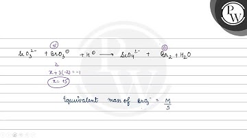 div divAssertion (A): \( \mathrm{BrO}_{3}^{-} \)shows two reactions as:\[\begin{array}{l}\mathrm...