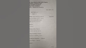 B.com second sem India polity main question paper 2024 | Edu Area |