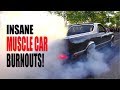 Muscle Car Burnout Party Gone Crazy! VANTAA CRUISING 7/2017