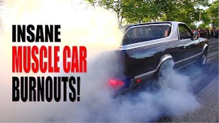 Muscle Car Burnout Party Gone Crazy! VANTAA CRUISING 7/2017