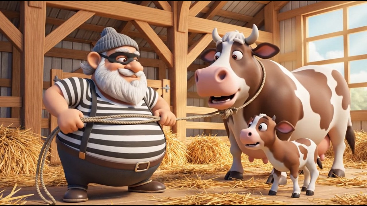 Thief in Old MacDonald's Farm!🐥 EP-3 | Funny Farm Cartoon for Kids | Sneaky Thief & Surprise Chicks🐣