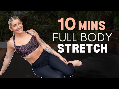 10 Mins FULL BODY STRETCH | Post Workout Cool Down with Vocal Instructions