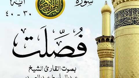 أجمل تلاوة خيالية إبداع الشيخ عبد الباسط عبد الصمد - سورة فصلت - مسجد الإمام الشافعي - مصر 11
