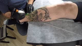 timelapse neo traditional skull tattoo