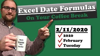Date Formulas in Excel | Extract the year, weekday, Month and week number from any date in Excel.