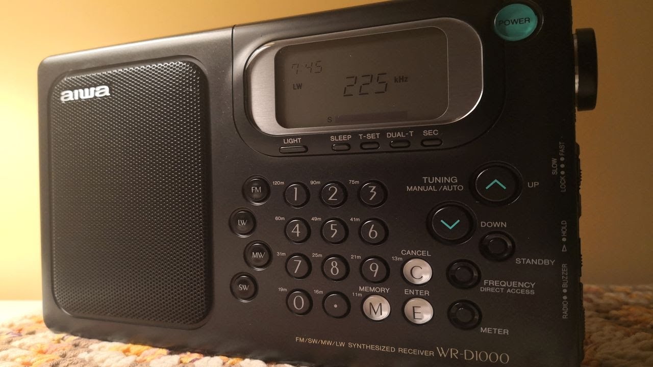【希少】Aiwa WR-D1000 ポータブルラジオ AIWA WR-D1000 with LW active amplifier, 225 kHz, Polskie Radio 1