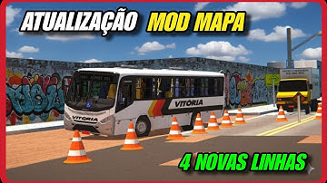 🟡 proton bus simulator - ATUALIZAÇAO MOD MAPA COM 4 NOVAS LINHAS E EXTRA LEVE