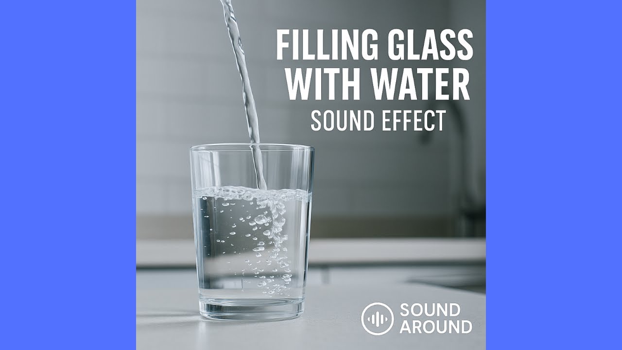 💧 Filling Glass With Water Sound Effect – Realistic Pouring Audio