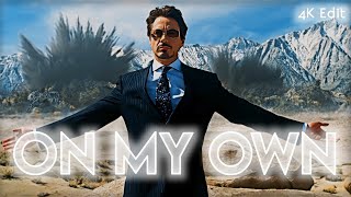 This is 4K Marvel | Iron Man | On My Own 🔥