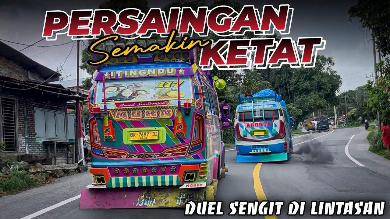 PERSA1NGAN SEMAK1N K3TAT || Bus gunung waj1b main cepat !! Lambat dijalan langsung jumpa 1mbang 