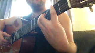 Video thumbnail of "Pa Vikingtog on guitar"