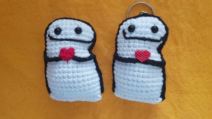 Flork com Coração em Amigurumi