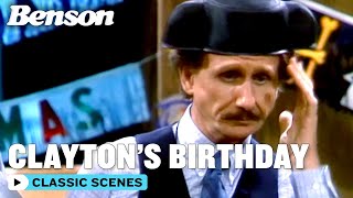 Benson | Clayton's Surprise Birthday Party | Classic TV Rewind