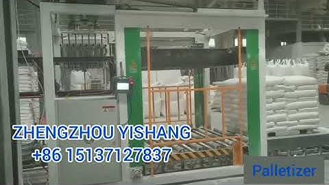 automatic bags  robot system palletizing machine equipment  bagging plant robot stacking machine