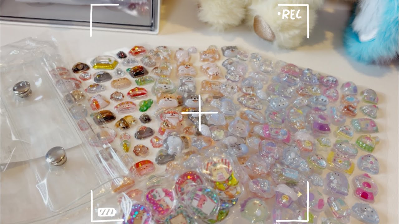 SHEINのシールでシール帳作る（ひたすら貼るよ！）