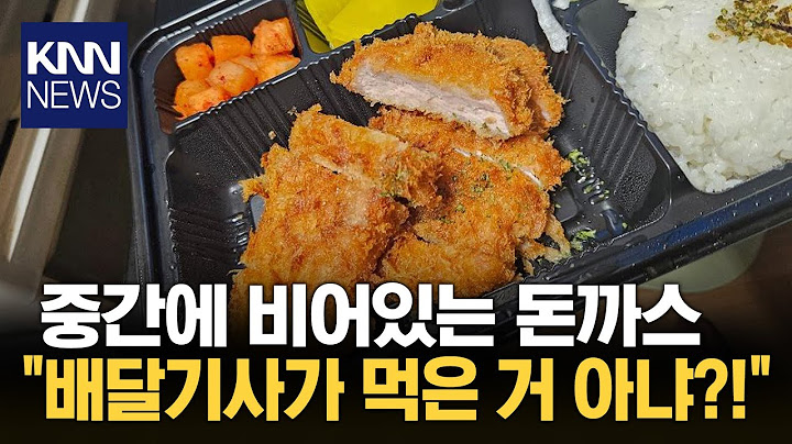 사라져버린 돈까스 한 조각 "찝찝해" vs "그냥 먹어" / KNN