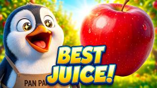 Cute Penguin Starts an Apple Juice Stand 🍏🐧Pan Pan Pan