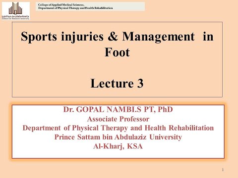 Sport injuries - Foot (Turf toe, Morton&rsquo;s Neuroma, Foot blisters, Briused heel, Athletic foot)
