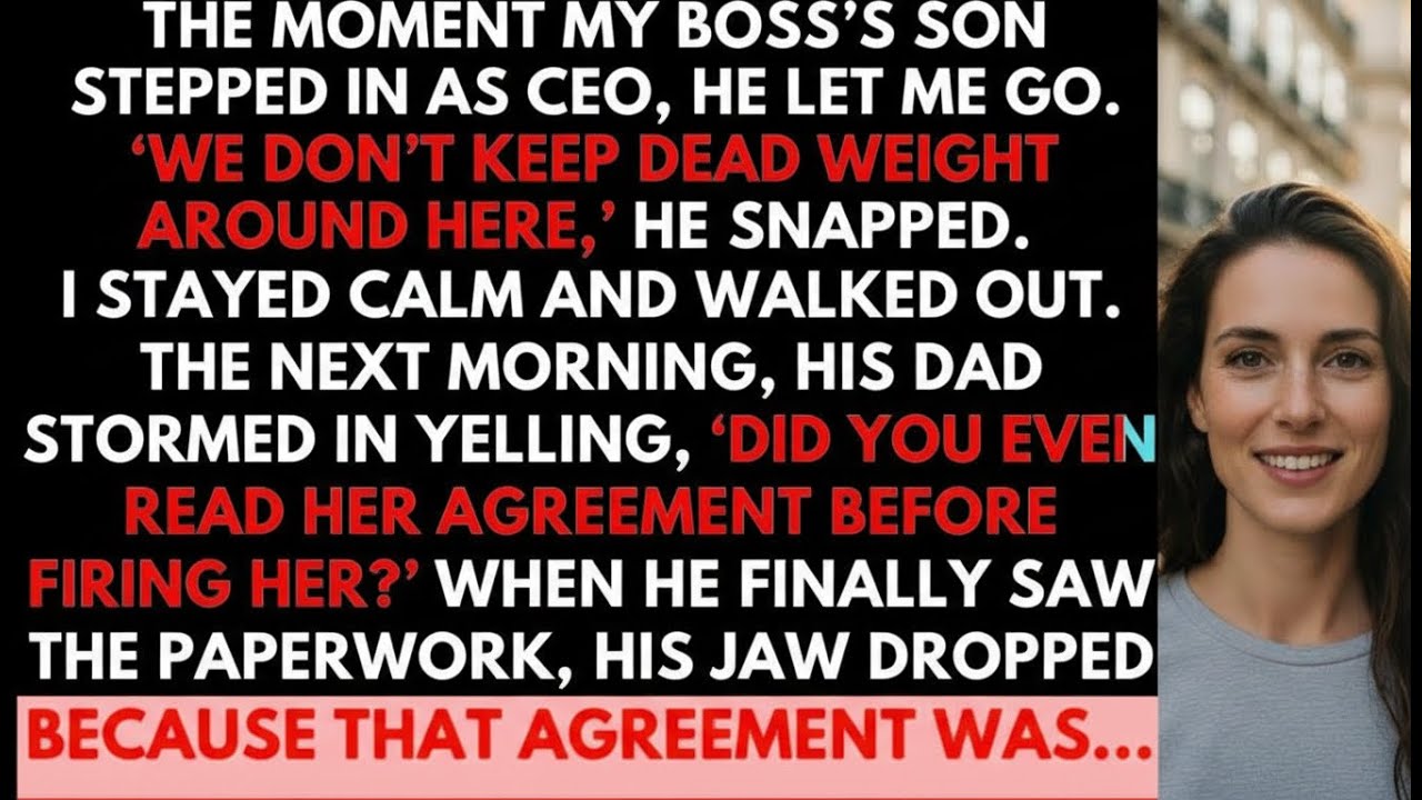 New CEO Fired Me As "Dead Weight." He Didn't Read My Contract.