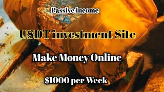 Latest USDT investment Site || Shopping Mall website Make Money Online || Passive income Generator
