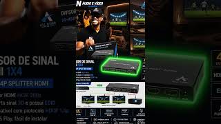 Splitter De Video HDMI 4 portas UHD 4K 30Hz / AS-VS4P