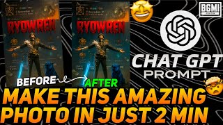 Viral AI Photo Edit in 2 Minutes! 😱 | ChatGPT Prompt for BGMI screenshot 3