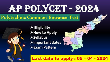 AP POLYCET 2024 Notification in detail| Class 10 AP board| Exam Pattern, Syllabus etc