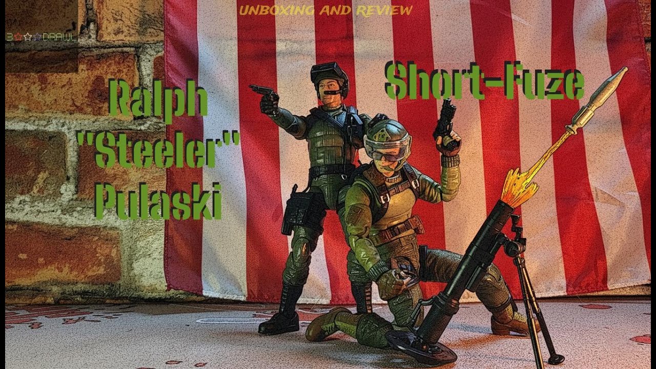 Ralph "Steeler" Pulaski & Short-Fuze G.I. Joe Classified # 181 unboxing and review
