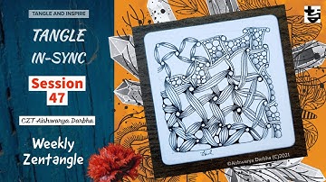EAU + RAVEL + HUGGINS + 4GIVING - Zentangle ✨TangleInSync#47✨ - Year 2021