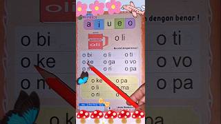 Belajar membaca tanpa mengeja untuk anak PAUD,TK dan SD, #shorts #shortvideo