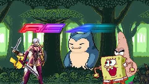 MUGEN Request: Ivy & Sophitia Vs Spongebob & Patrick Star