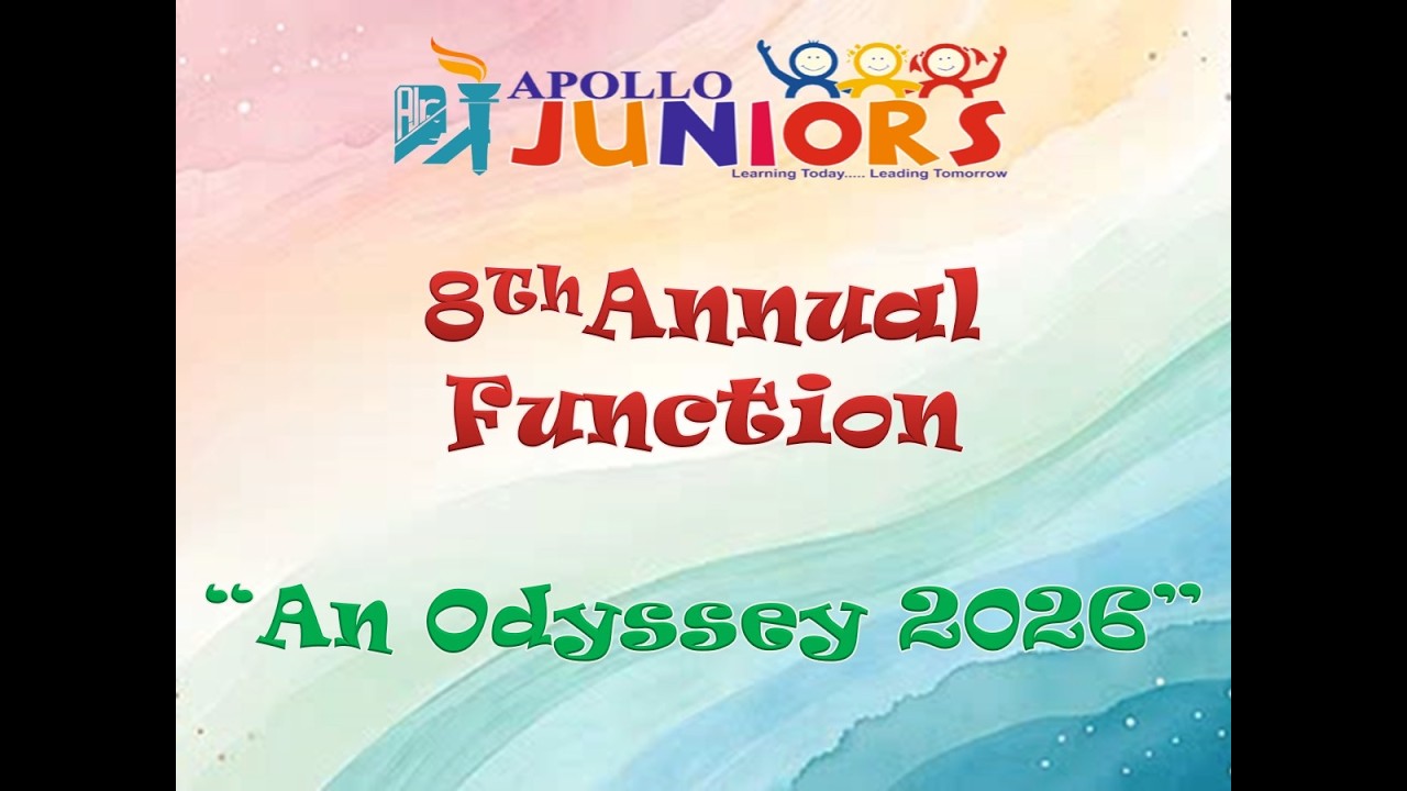 LIVE | 8th ANNUAL FUNCTION | AN ODYSSEY 2025-26 | APOLLO JUNIORS - GOTA | DATE - 10/01/2026