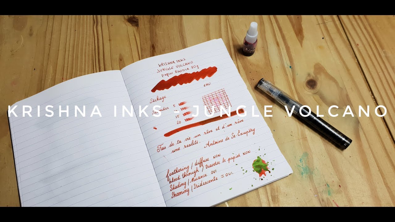 Essai D'encre #10 Krishna Inks Jungle Volcano
