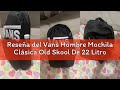 Reseña del Vans Hombre Mochila Clásica Old Skool De 22 Litros, Black/White