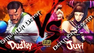 SSF4AE: SmugDaBeast94 //Dudley// Vs Derrick Legend //Juri// HD