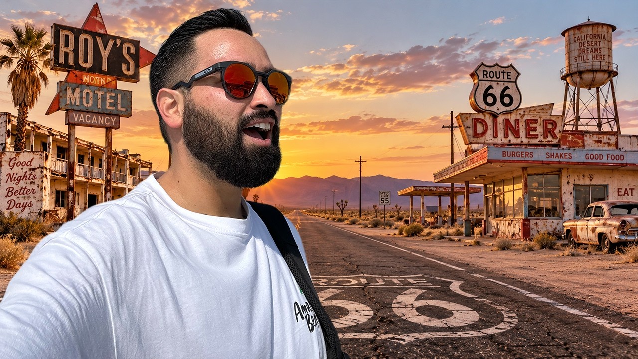 Journey Along Route 66 Through California’s Desert 🇺🇸 – Video