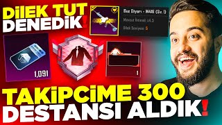 1100 KLASİK İLE DİLEK TUT DENEDİK! İZLEYİCİME 300 DESTANSI ALDIK! PUBG Mobile