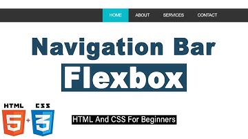HTML Navigation Bar Tutorial | HTML & CSS Tutorial