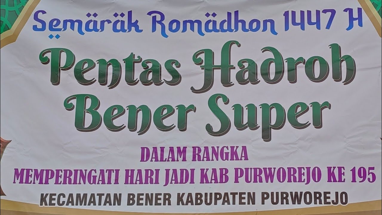 HADROH, ASY-SYIFA &KHORIL  JANNAH GUNTUR LIVE KECAMATAN BENER