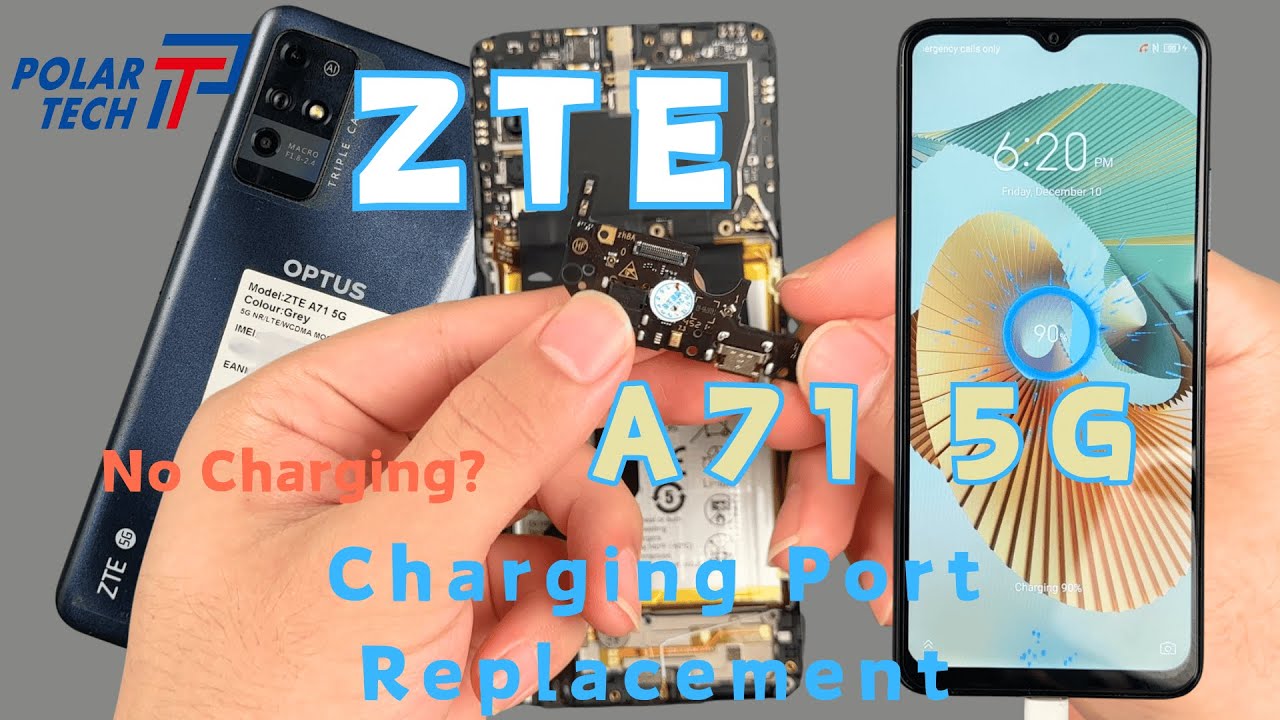 ZTE A71 5G Not Charging? Charging Port Replacement Guide - YouTube