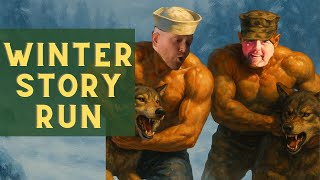 A Marine And Sailor Set Out In Winter To Pt