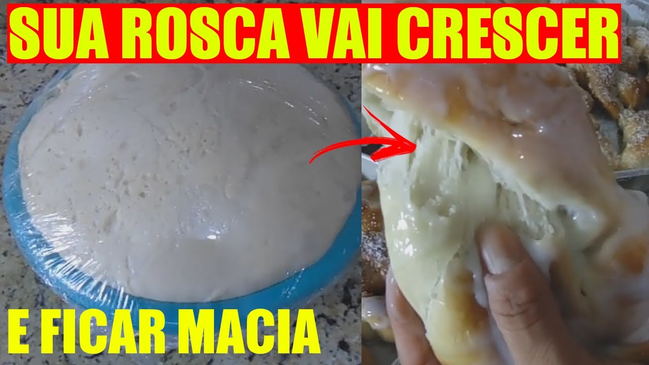 PROFESSORA DE PANIFICAÇÃO ME ENSINOU O SEGREDO para a massa da rosca crescer muito
