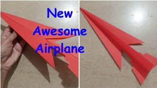 New awesome airplane idea , How to make Paper Airplane papercraft paperairplane origamicraftdiy