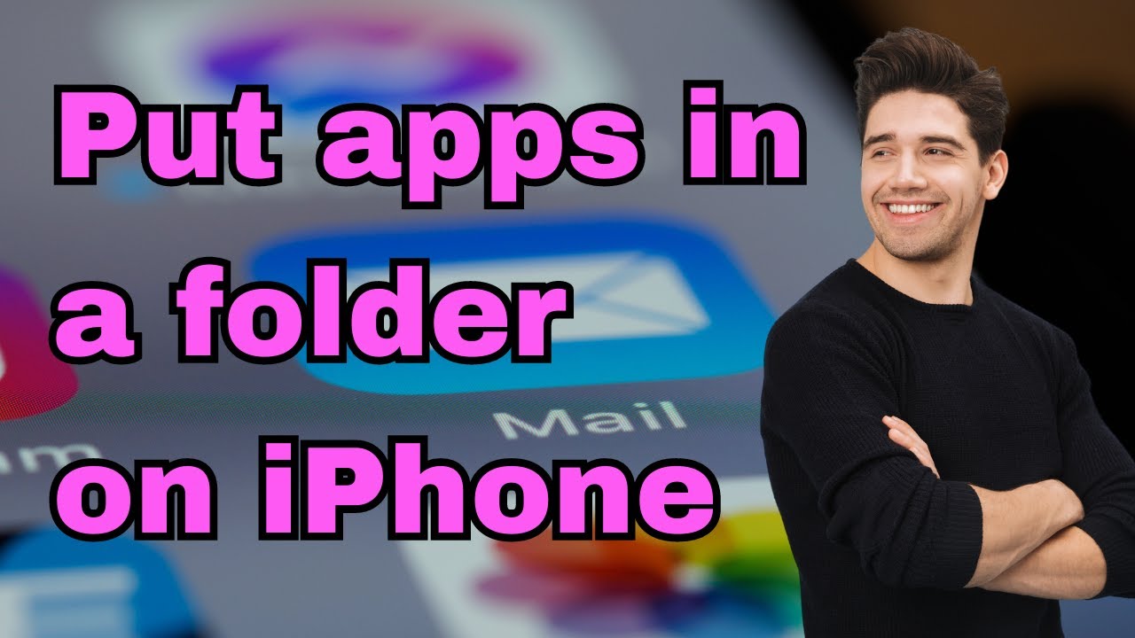 How to put apps in a folder on iphone youtube