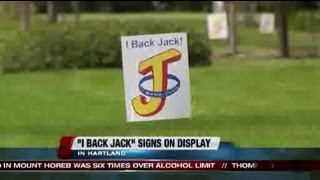 I Back Jack Signs on Display in Hartland
