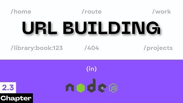 2.3 ~ URL Building With Node & Express JS!
